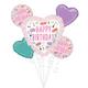Spa Party Birthday Foil Balloon Bouquet, 5pc 